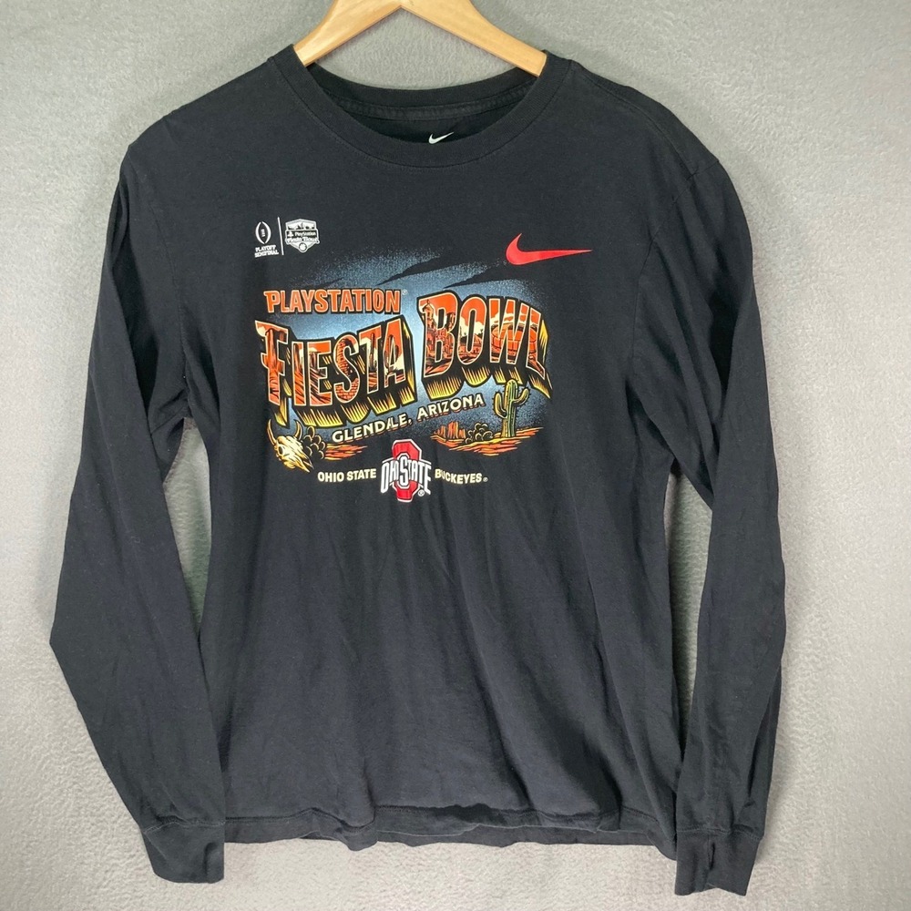 Nike Ohio State Buckeyes College Football Long Sleeve Shirt Men's M Playstation